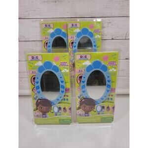 Disney Doc McStuffins 4-Piece Wooden Mirror & Kids Storybook Gift Set NEW